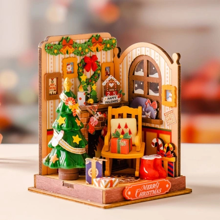 Mini Domek 3D - Christmas Fireplace | Rolife