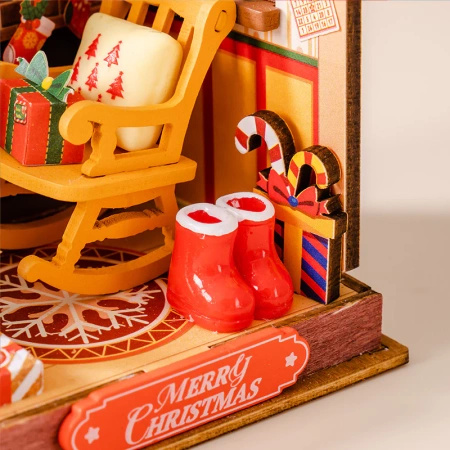 Mini Domek 3D - Christmas Fireplace | Rolife