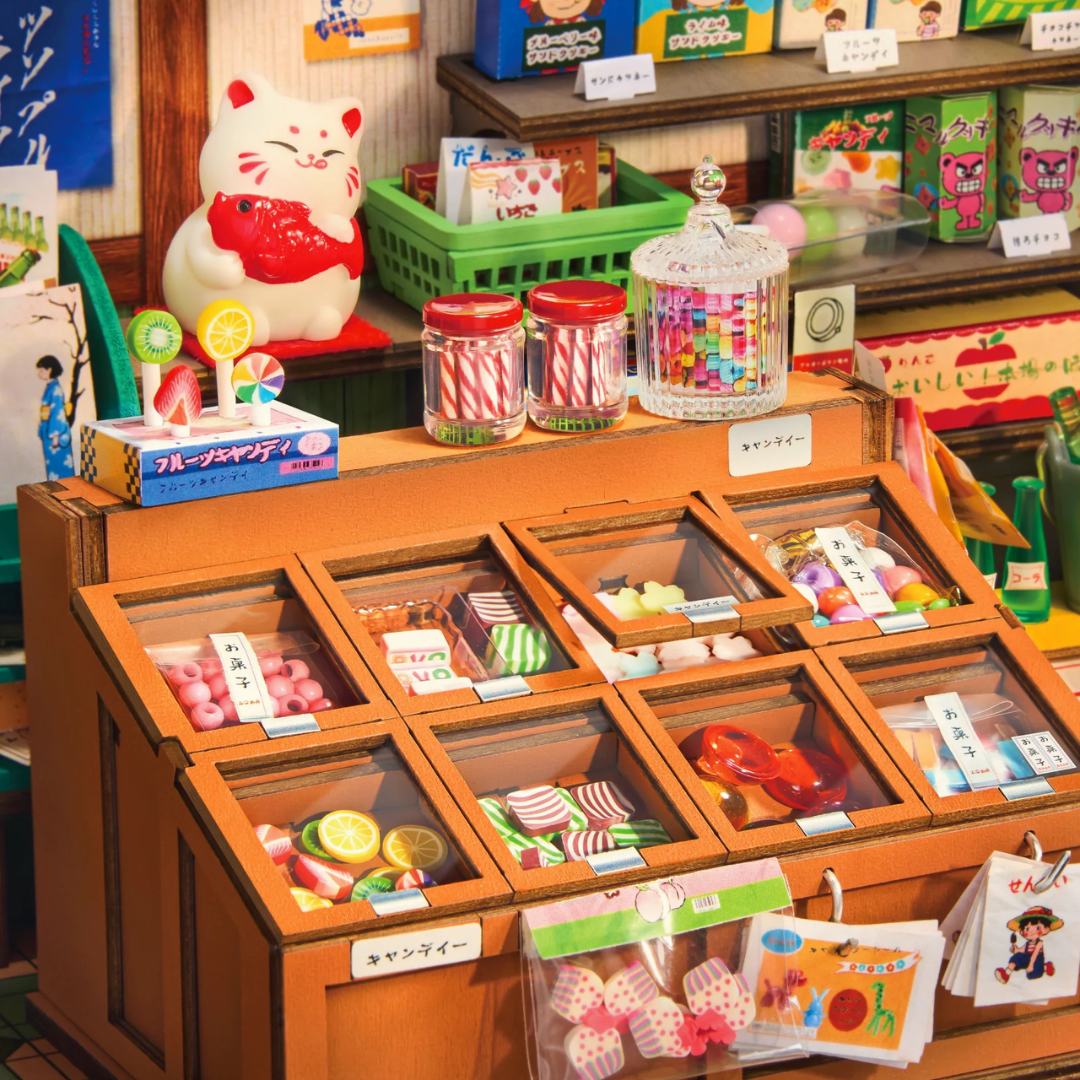 Fasada z duszą – Nostalgic Corner Shop – DIY Miniaturowy Domek | Robotime