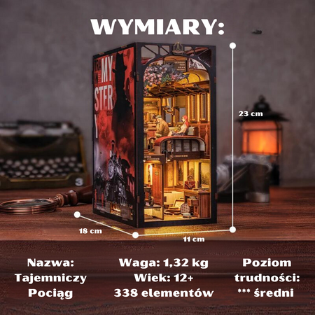 DIY Book Nook - Tajemniczy Pociąg | Cutebee