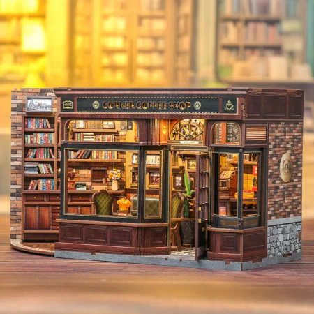 DIY Miniaturowy Domek - Corner Coffee Shop | Cutebee