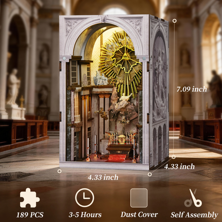 St. Charles Church – DIY Book Nook Minicity | Puzzle 3D Prezent