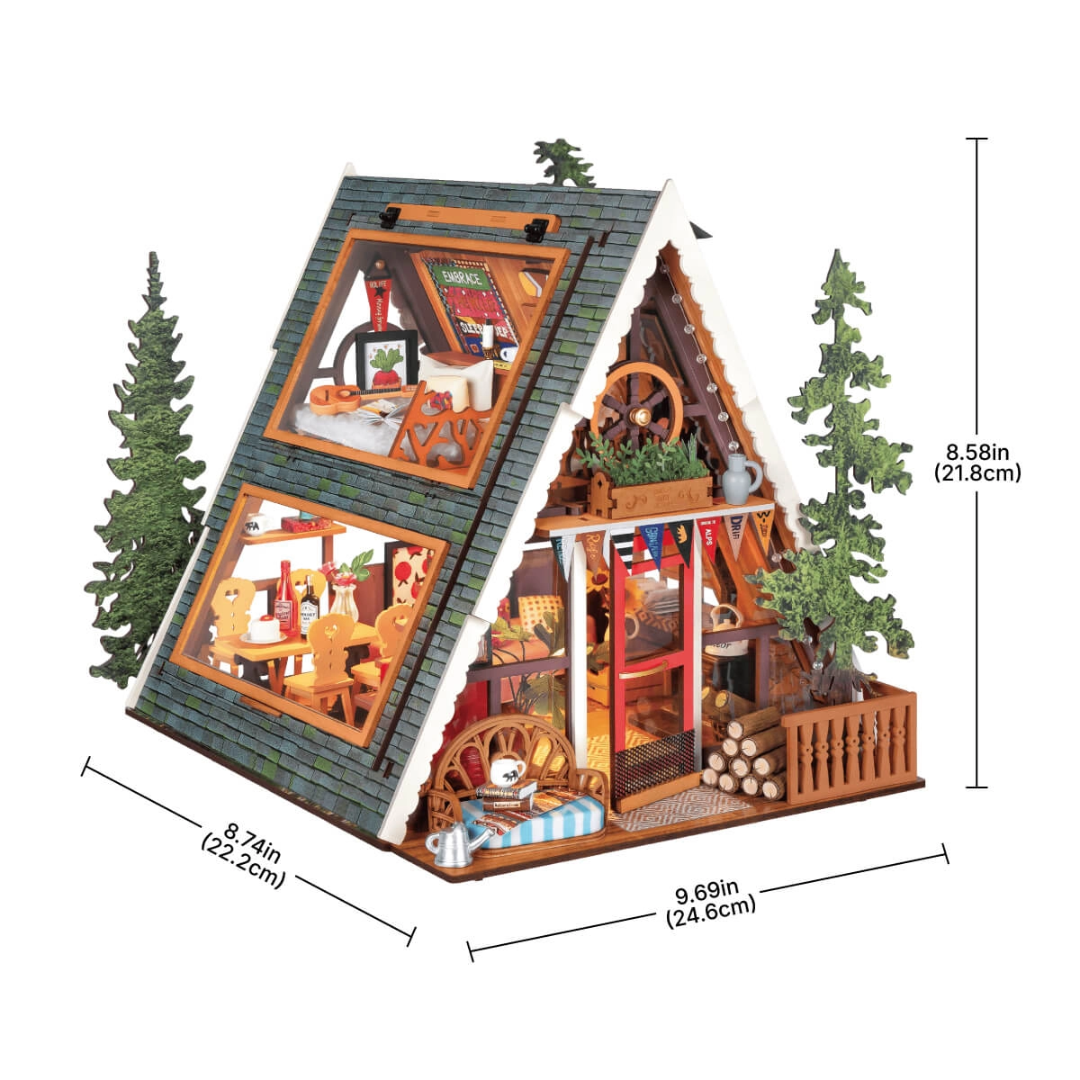 Domek Kempingowy Rolife – DIY Miniaturowy Domek Puzzle 3D – wymiary modelu
