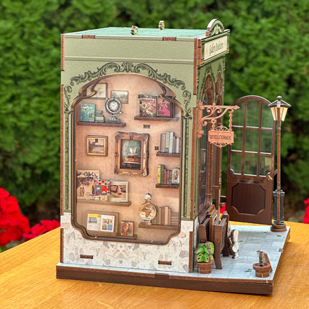 DIY Book Nook - Gallery Bookstore | Cutebee miniaturowy domek puzzle 3D