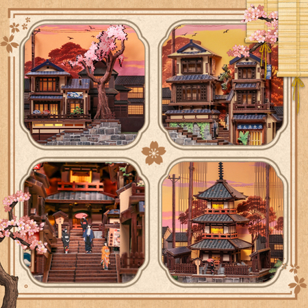Twilight Sakura Path – DIY Book Nook CuteBee | Puzzle 3D Prezent