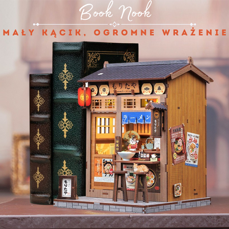 Zestaw Świąteczny Book Nook – Morita Ramen Shop | Cutebee Miniaturowy domek