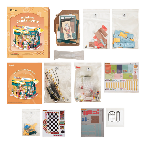 DIY Mini Domek 3d - Cukierkowy Domek | Rolife