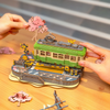 Drewniane Puzzle 3D Tramwaj – Sakura Journey Japonia | Model DIY Robotime