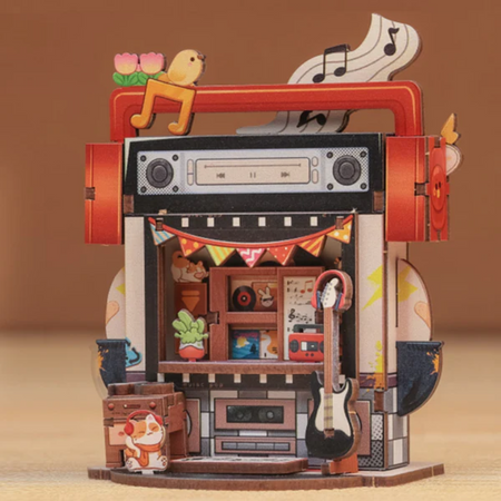 Record Store TaleBox – Puzzle 3D Cutebee, sklep muzyczny DIY
