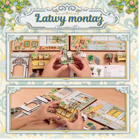 DIY Book Nook - Windsor Flowe House | Cutebee Miniaturowy Domek