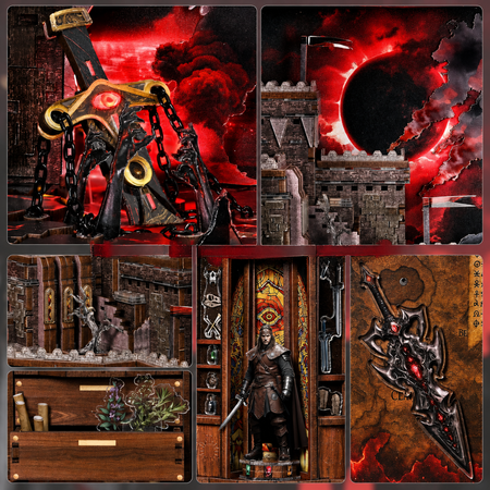 Sword of Fire – DIY Book Nook Minicity | Puzzle 3D Prezent
