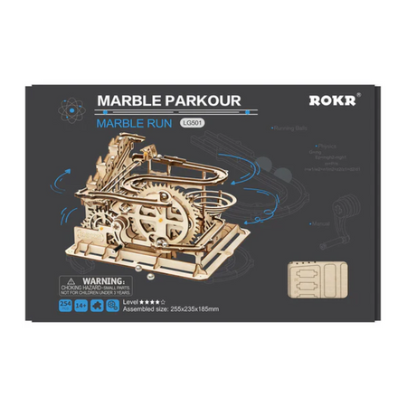 Tor Kulkowy Marble Parkour – Puzzle 3D ROKR, lejek (LG501)