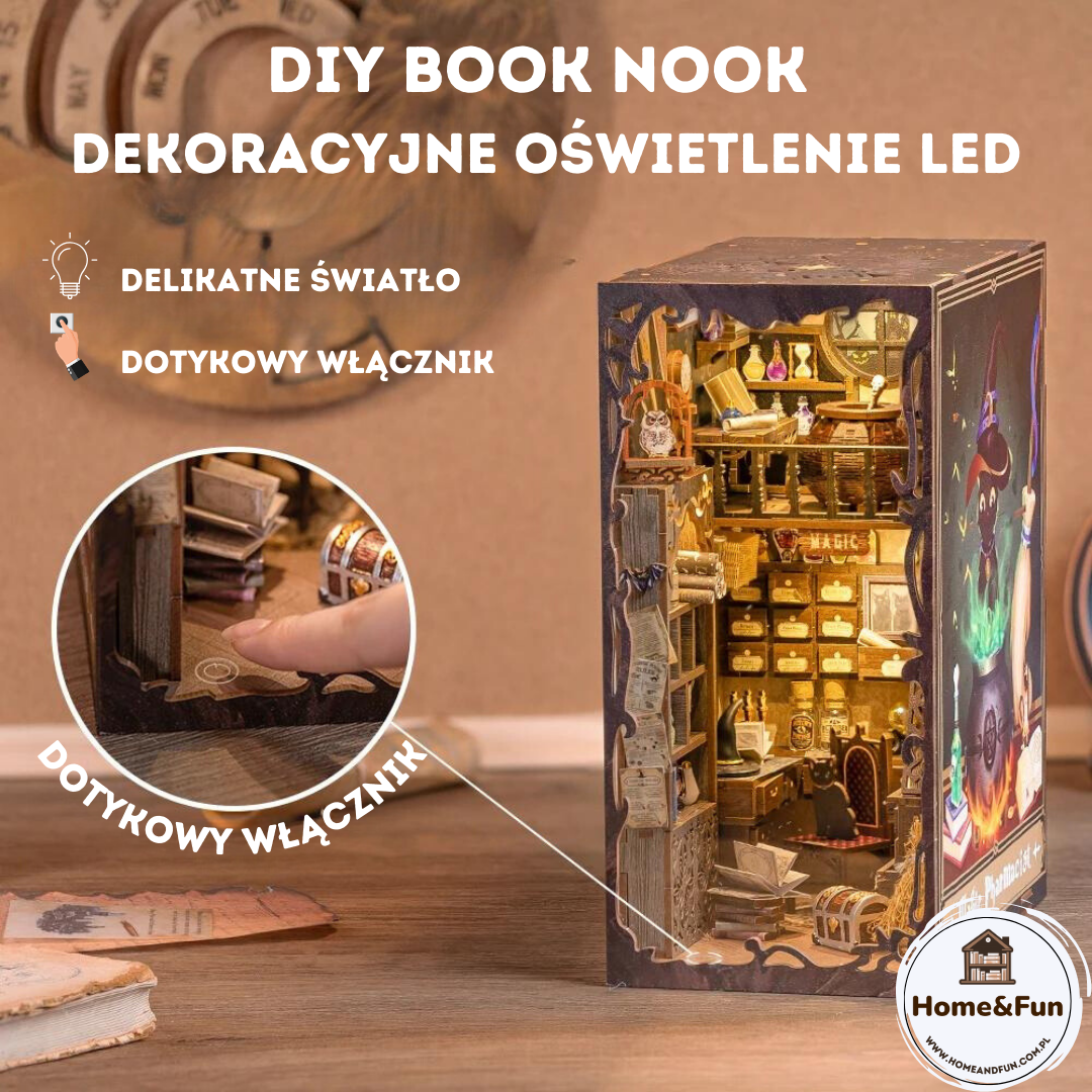 Magiczne okno w biblioteczce – DIY Book Nook - Magiczny Alchemik | Cutebee