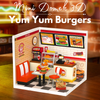 Mini Domek 3D - Yum Yum Burgers | Rolife
