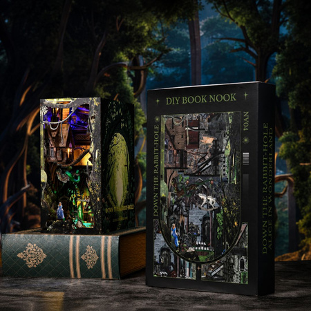 Królicza Nora (Alicja w Krainie Czarów) – DIY Book Nook Minicity | Puzzle 3D Prezent