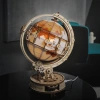 Świecący Globus z Lupą – Puzzle 3D ROKR, lampka LED (180 el.)