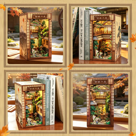 Serene Courtyard – DIY Book Nook CuteBee | Puzzle 3D Prezent