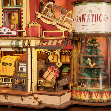 Dream Gift Factory – Puzzle 3D ROKR, świąteczna pozytywka (449 el.)