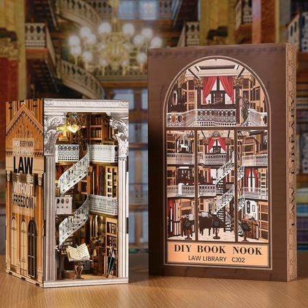 Book Nook DIY Law Library – model biblioteki prawniczej MiniCity