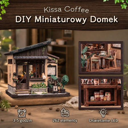 DIY Miniaturowy Domek - Kissa Coffee | Cutebee