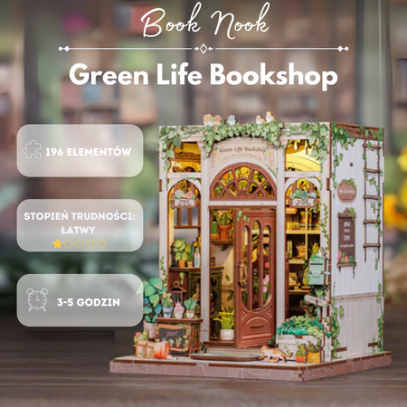Zestaw Świąteczny Book Nook - Green Life Bookshop | Cutebee