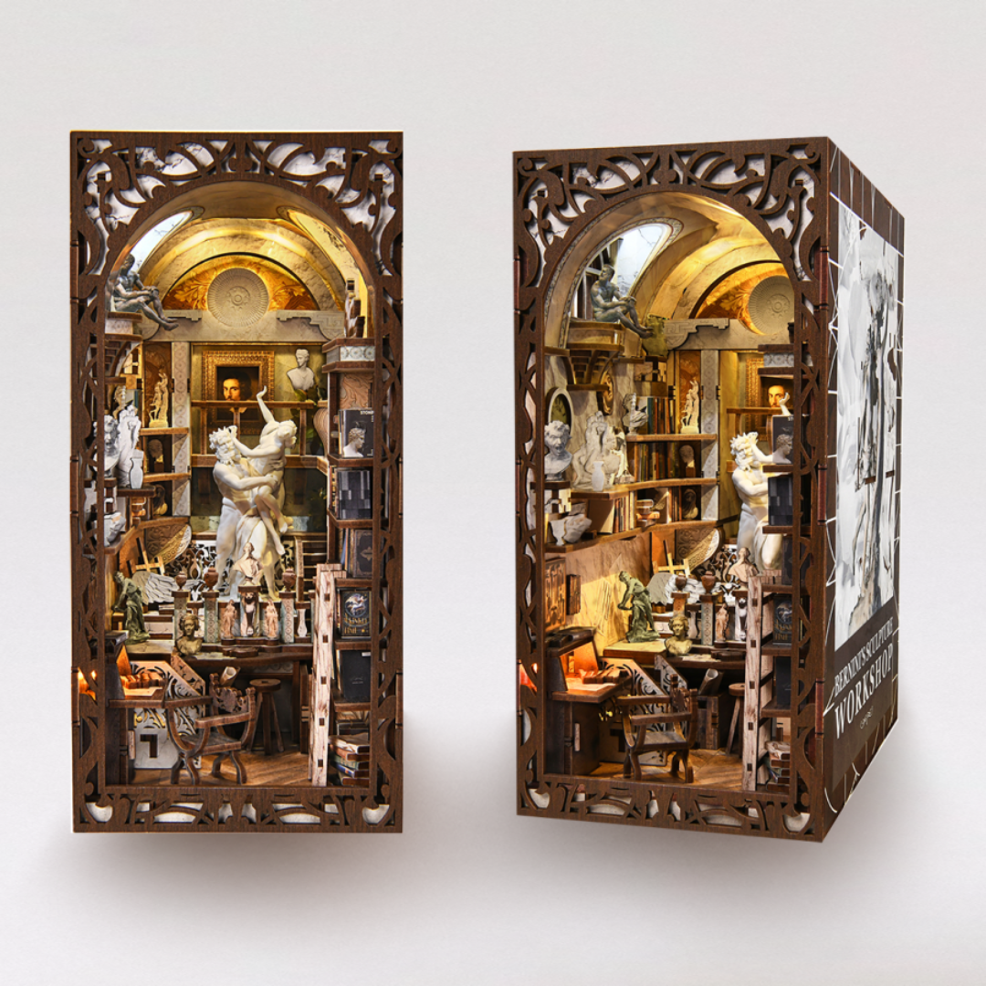 Pracownia Rzeźbiarska Minicity DIY Book Nook – Puzzle 3D Prezent