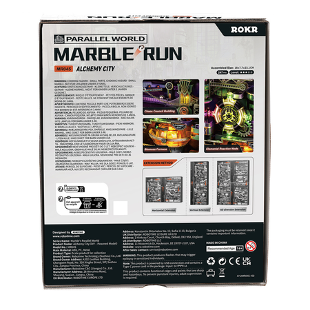 Tor Kulkowy Alchemy City – Puzzle 3D ROKR, marble run z LED