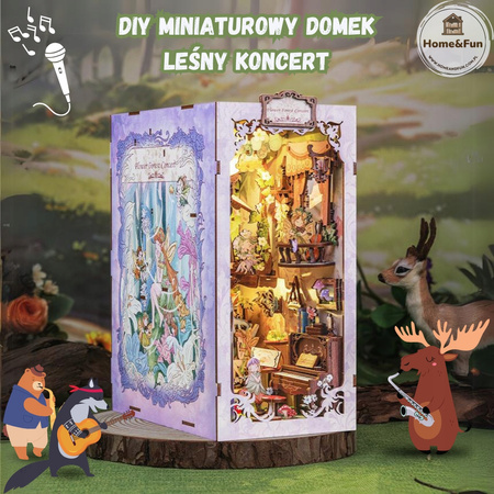 DIY Book Nook - Leśny Koncert | Cutebee