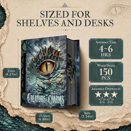 Creature Charms – DIY Book Nook Minicity | Puzzle 3D Prezent