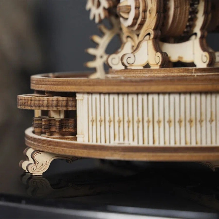 Drewniany Zestaw Puzzle 3D - Globus | ROKR prezent drewniana układanka