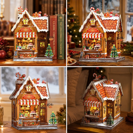 Świąteczny Piernikowy Domek – Miniaturowy Domek DIY z LED | CuteBee