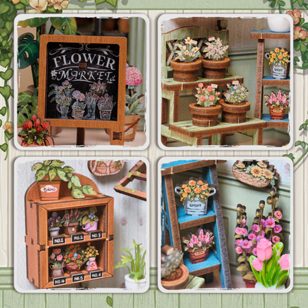 Zestaw Świąteczny Book Nook – Kwiaciarnia Champs-Elysees | Cutebee