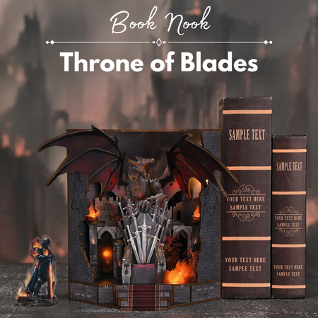 DIY Book Nook - Throne of Blades | Minicity Miniaturowy Domek