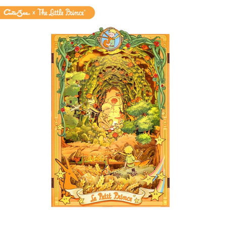 Mały Książe i Lis CuteBee DIY Book Nook – Puzzle 3D Prezent