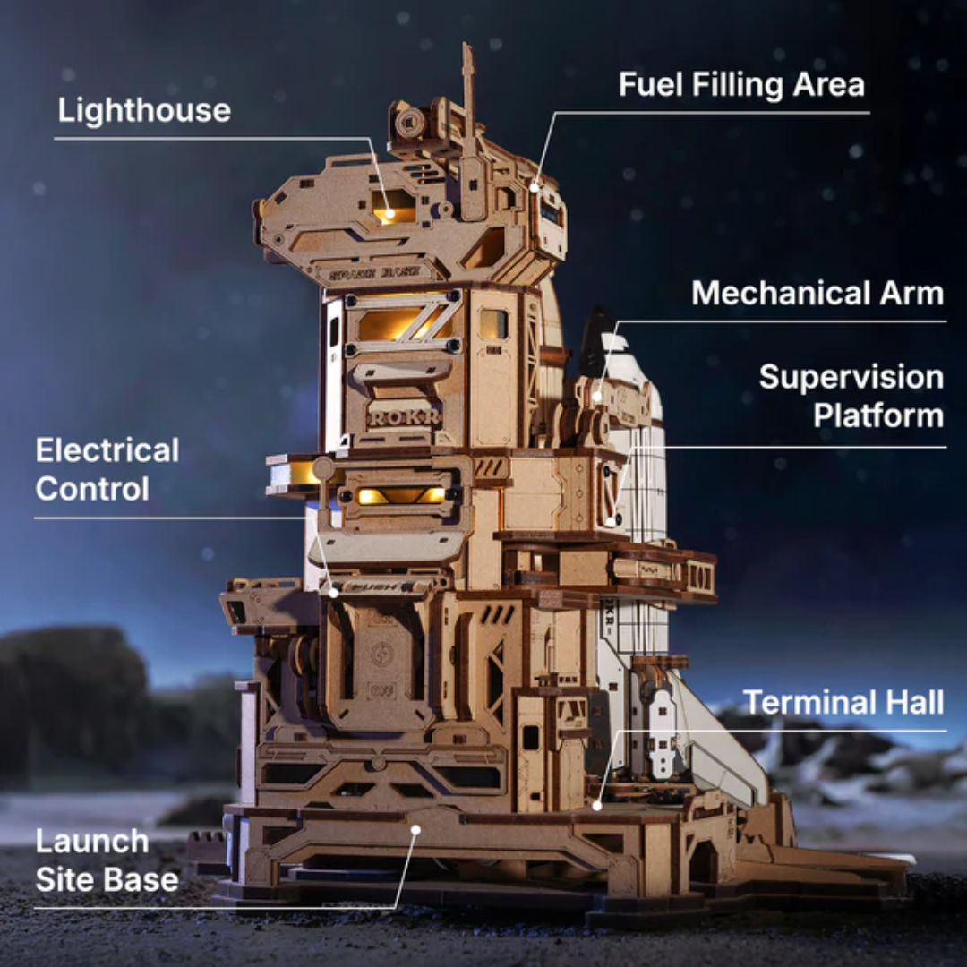 Model wystawowy z klimatem – Puzzle 3D - Space Shuttle | Rolife ROKR