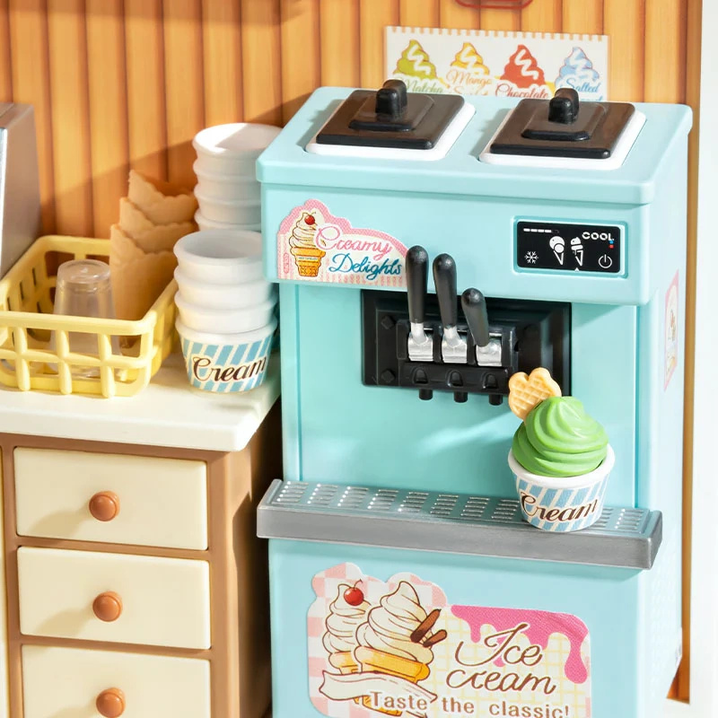 Neonowy szyld i letni klimat – Mini Domek 3D - Lodziarnia | Rolife