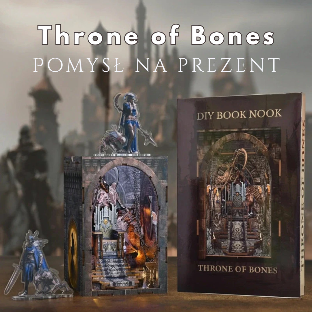 DIY Book Nook - Throne of Bones | Minicity Miniaturowy Domek – pomysł na prezent