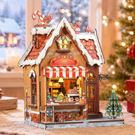 Świąteczny Piernikowy Domek – Miniaturowy Domek DIY z LED | CuteBee