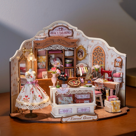 Mini Domek 3D - Pracownia krawiecka Elsy | Rolife
