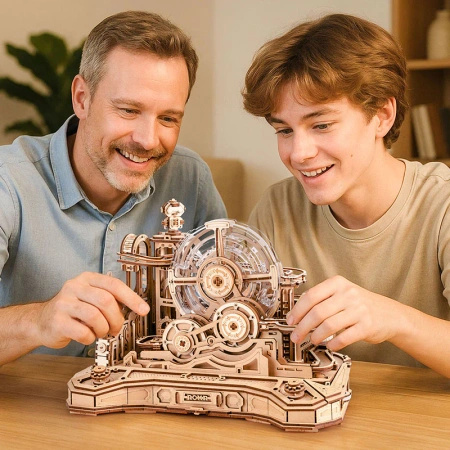 Drewniany Tor Dla Kulek Puzzle 3D - Gear Ball Challenge | ROKR