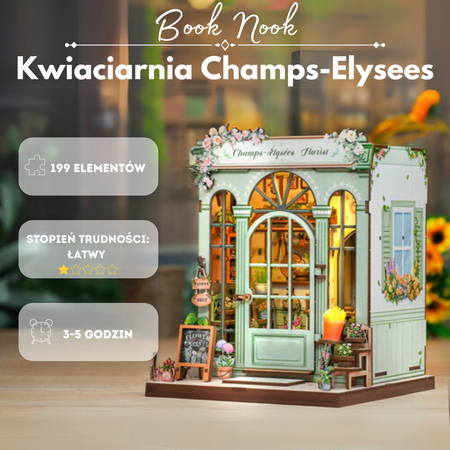 Zestaw Świąteczny Book Nook – Kwiaciarnia Champs-Elysees | Cutebee