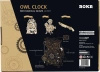 Drewniany zestaw puzzle 3d - Sowa Zegar | Robotime