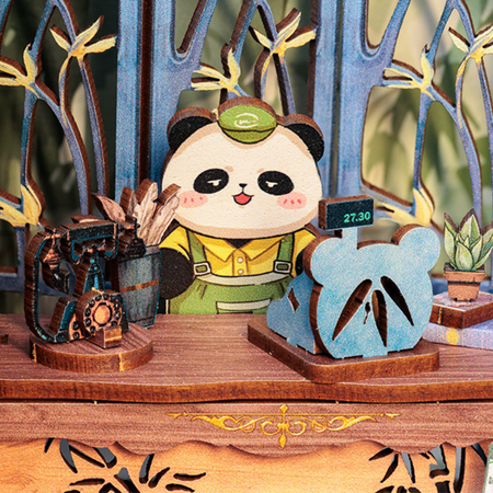 DIY Book Nook - Panda Bookshop | Cutebee