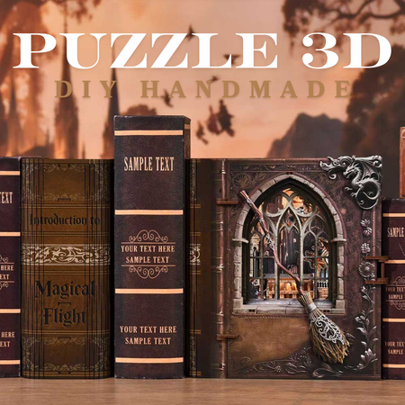 Magical Flight – DIY Book Nook Minicity | Puzzle 3D Prezent