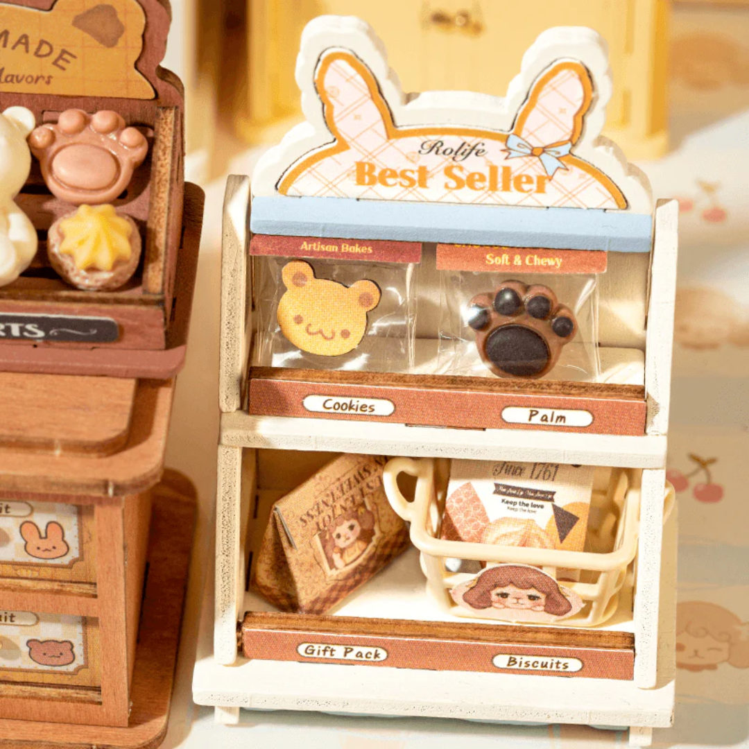 Pastelowa kolorystyka wnętrza – Mini Domek 3D - Cookii Bunny I Rolife