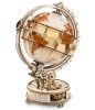 Świecący Globus z Lupą – Puzzle 3D ROKR, lampka LED (180 el.)