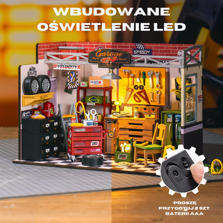 Mini Domek 3d - Warsztat Samochodowy | Rolife