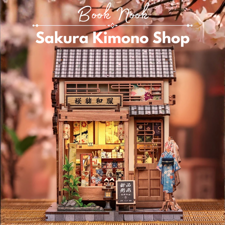 DIY Book Nook - Sakura Kimono Shop | Cutebee