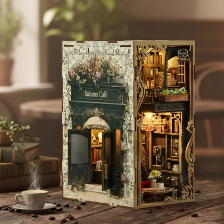 MiniCity DIY – Book Nook „Saisons Café” Kawiarnia z LED