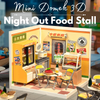 Mini Domek 3D - Night Out Food Stall | Rolife